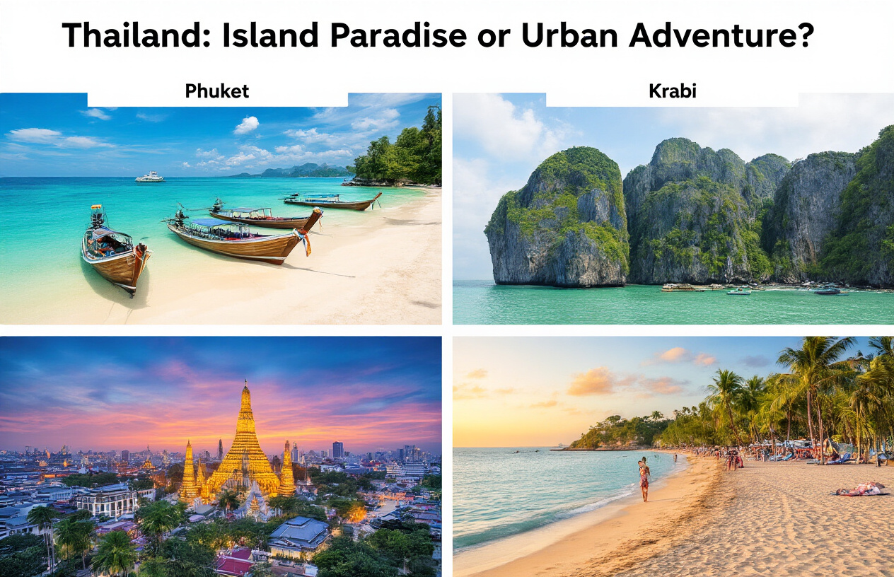 which is better phuket krabi or bangkok pattaya ?